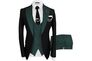 Wangyue Tuxedo for Men 3 Piece Men's Suits Slim Fit Mens Suit Double Breasted Tux Blazer Vest Pants Wedding Suits Man