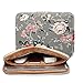 kayond Gery Rose Patten canvas Water-resistant 11.6 Inch Laptop Sleeve case for 11.6 inch Notebook Computer 11 Pocket Tablet