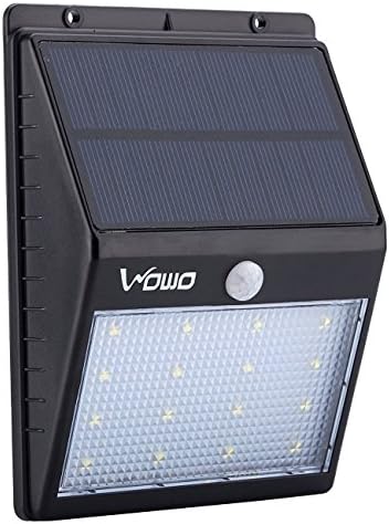 Outdoor LED Solar Lights, 16-LED Wireless Waterproof Motion Sensor Auto On/Off Bright Security Solar Wall Lights for Garden,Wall,Balcony,Path,Pool,Patio,Front Door,Deck,Yard, Driveway and Square