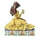 Jim Shore for Enesco Disney Traditions Belle with Chip Figurine, 5.5-Inch