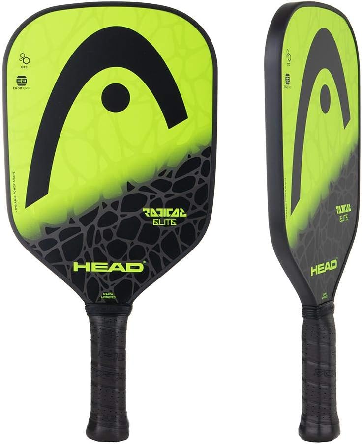 HEAD Fiberglass Pickleball Paddle - Radical Elite Paddle w/ Honeycomb Polymer Core & Comfort Grip : Sports & Outdoors