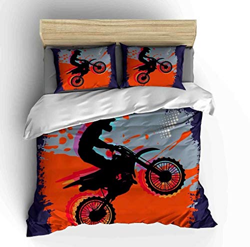 ایگرد خرید از آمازون Vichonne Dirt Bike Bedding Sets Twin Size