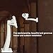 Monitor Rotary Bracket,Auto Safety Alloy Waterproof Universal Indoor Outdoor Wall Ceiling Mount CCTV Security Camera type housing Mounting Bracket surveillance tripod gimbal Part Of Two (White)
