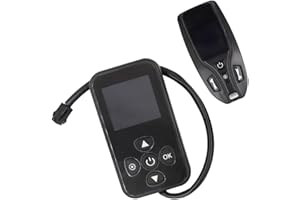 Lawnoval 6KW for Diesel Coolant Parking Heater with LCD Controller for 12V/24V for RV, Car, and Boat - Black