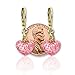 Kids Earrings | Crystal Heart Dangle Earrings for Sensitive Ears | Kids Jewelry 18k Gold Plated Leverback