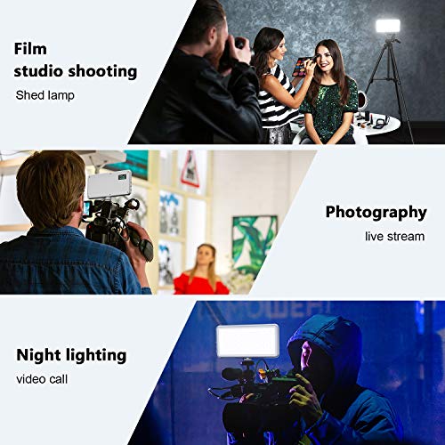 LBHMEI Dimmable LED Video Light Camera Panel - Portable Light, LED Light for Canon, Nikon, Pentax, Panasonic,Sony, Samsung and Olympus Digital SLR Cameras