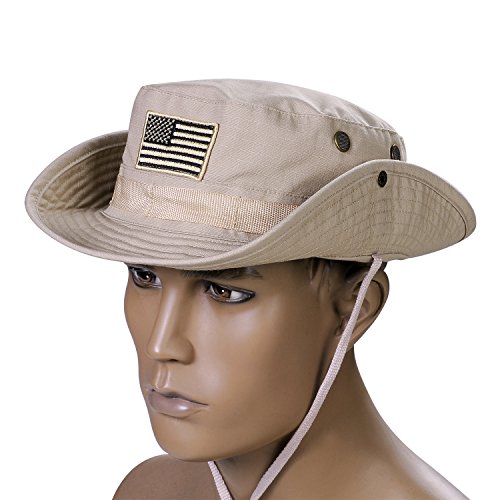 Wide Brim Outdoor Boonie Hat for Fishing, Hiking, Hunting, Safari Trips