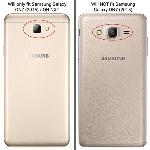 Galaxy On7 2016 Case, Galaxy On NXT Case, CoverON [Shadow Armor Series] Hard Slim Hybrid Kickstand Phone Cover Case for Samsung Galaxy On7 2016 / On Nxt - Red - Thumbnail 2