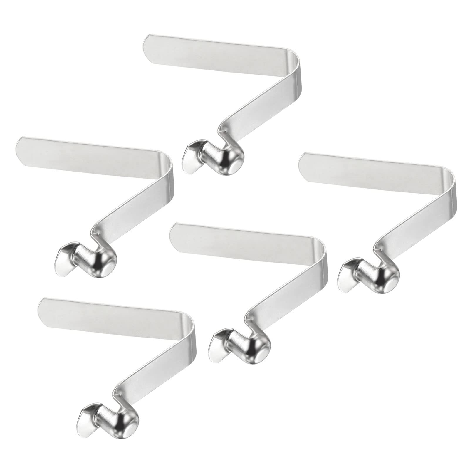 PATIKIL 8.3x8mm Kayak Paddle Snaps, 5 Pack Pole Push Button Spring Clips Steel Hollow Button Locking Tube Single Pin for Camping Awning Tent Pole