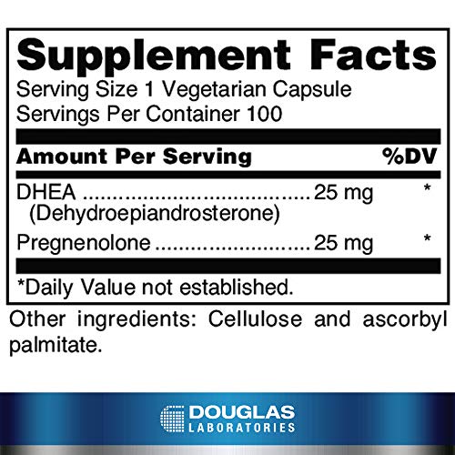 Douglas Laboratories DHEA Plus 25 mg DHEA Plus Pregnenolone to