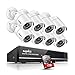 SANNCE 1080P Wired Security Camera System, CCTV 8 Channel 5-in-1 DVR with 1TB Hard Drive and 8Pcs Outdoor Day/Night Surveillance Cameras, Easy Remote Access, Motion Detection, 100ft Night Vision