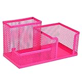 HomeCube high quality popular design desk organizer/pen holder/cell phone holder/cosmetic holder(Rose Red)