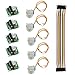 Dorhea 5PCS 28BYJ-48 ULN2003 5V Stepper Motor + ULN2003 Driver Board + 20 PCS Male to Female Jumper Wire Cable