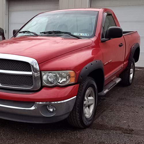 Fender Flares for 0208 Dodge Ram 1500 2500 3500 (Pack of 4) Bolt On Pocket Style Wheel Fenders