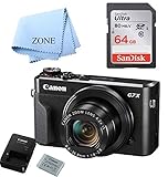 Canon G7X Mark II Digital Camera - Wi-Fi & NFC Enabled (Black) with Free 64GB SDHC Card