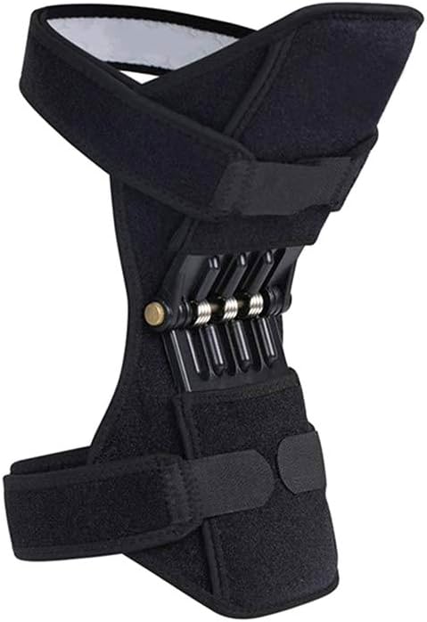 Onetek Knee Braces, Knee Pads Booster Power Lift Joint Support Pad Powerful Rebound Spring Force for Protection Knee Joint Old Cold Leg Band Mountaineering Deep Care
