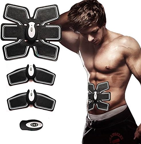Gorkevin Abdominal Muscle Toner，Abs Training Gear，Electronic Muscle System for Abdomen and Arm, Wireless，Home/Office Workout Equipment，Support Men &amp; Women