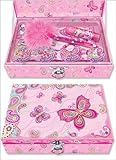 Pecoware Fancy Butterfly Trinket Box with Accessories & Lock