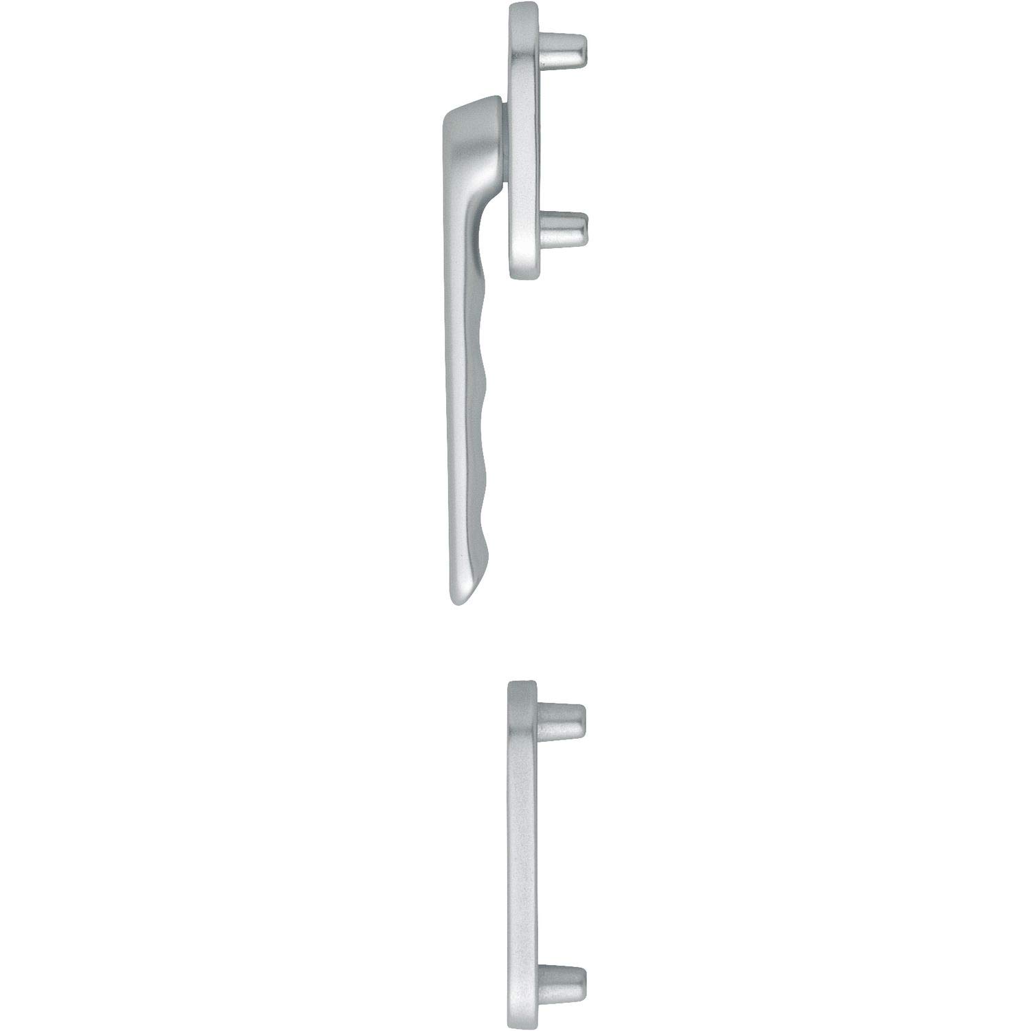 HOPPE LIÈGE 3419860 Balcony Door Handle Half Fitting Flat Exterior Silver Anodised