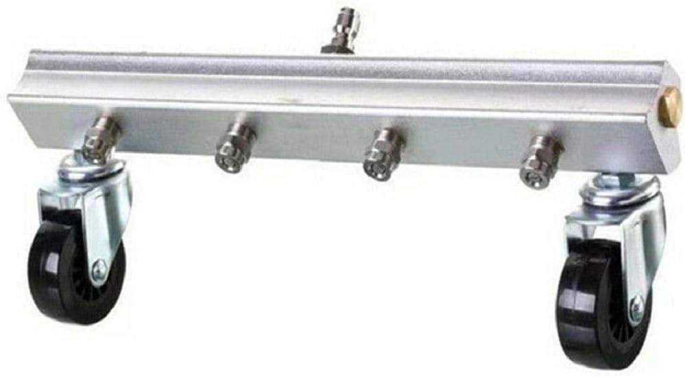 Vaycally Automobile Chassis Cleaning and Road Cleaning Nozzle Water Broom Power Washer Car Undercarriage Cleaner Under Body Chassis Road Cleaning Broom, White