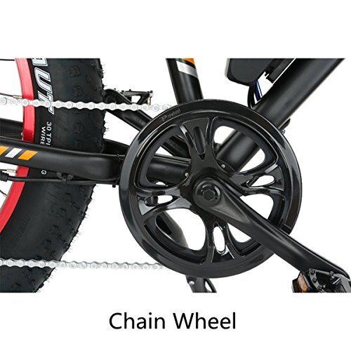 ONWAY 26" 750w Fat Tire All Terrain Using Electric Bicycle, Best Suit for Snow & Beach with Pedal Assist and Throttle