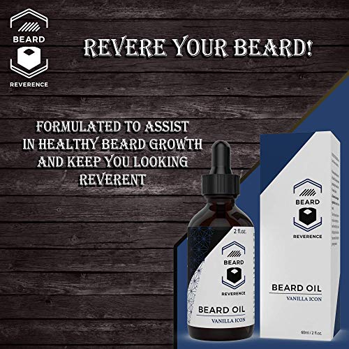 Vanilla Beard Oil All Natural Leave In Conditioner enhanced with