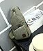 Canvas Chest Pack Crossbody Casual Sling Shoulder Bag(502) (army green)