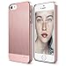iPhone SE case, elago® [Outift Matrix][Rose Gold] - [Premium Hybrid Construction][Diamond-Cut Aluminum][Spark Design Award] - for iPhone SE/5/5S