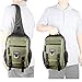 Vanlison Sling Bag Backpack Cross Body Messenger Bag Shoulder Backpack Travel Rucksack Army Green