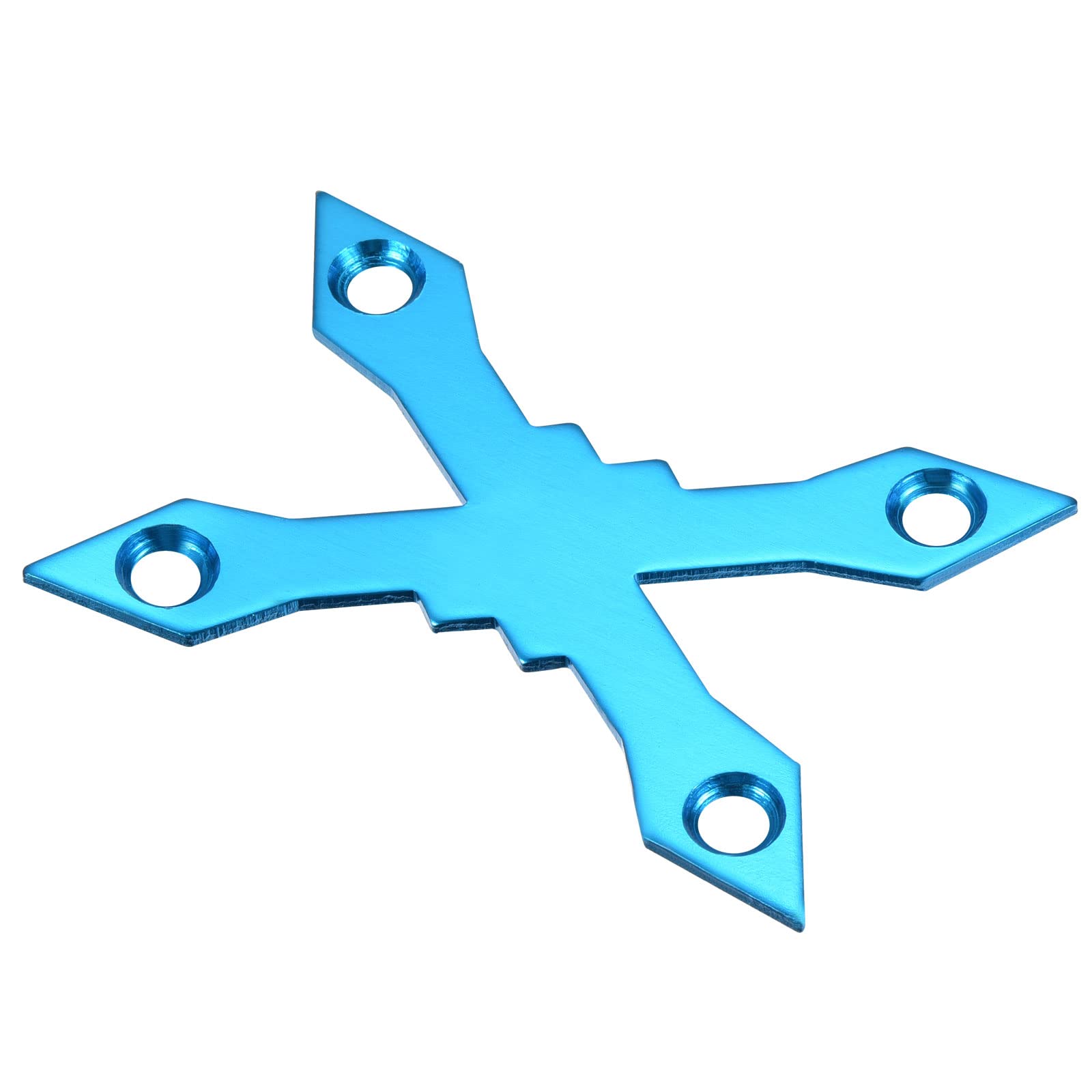 PATIKIL Skateboard Gasket, Longboard Deck Protector Prevent Sink Protective Anti Sinking Hardware, Aluminum Alloy Blue, x Shape