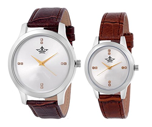 Swisso Quartz Analogue White Dial Men's and Women's Watch - Combo Pack of 2