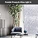 Tulip Decorative Window Film,No Glue Frosted Privacy Film,Stained Glass Door Film,Reflective Static Cling Heat Control Anti UV Window Decoration for Home and Office,35 inches by 78.7 inches