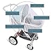 4 Pack Baby Mosquito Net for Strollers Carriers Car Seats Cradles, Portable & Durable Infant Insect Shield Netting, Babies Fly Screen Protection, White