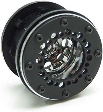 Gear Head RC Gmade 2.2 Beadlock Rings, Style No. 7, Black Delrin (4)