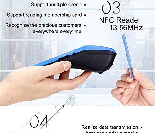 JEPOD 58mm Touch Screen Handheld POS Machine with Receipt Printer PDA Android 6.0 Handheld POS Terminal WiFi Bluetooth 3G Support OTG - Thumbnail 6