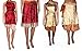 Lot of Five Wrap-Around Vintage Sari Magic Skirts - Art Silk