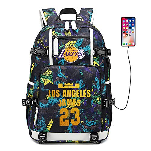 Basketball Player Star James Multifunction Backpack Travel Student Backpack Fans Bookbag for Men Women (Style 5)