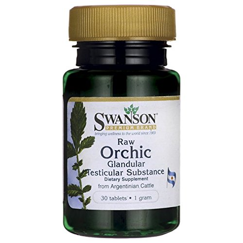 UPC 087614113074, Swanson Raw Orchic Glandular 1 gram 30 Tabs