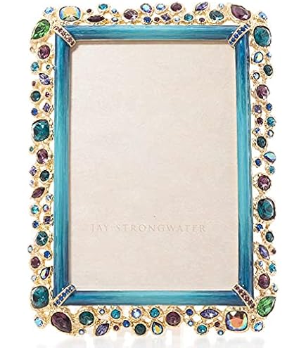Amazon.com - Jay Strongwater Emery Bejeweled 4x6 Picture Frame