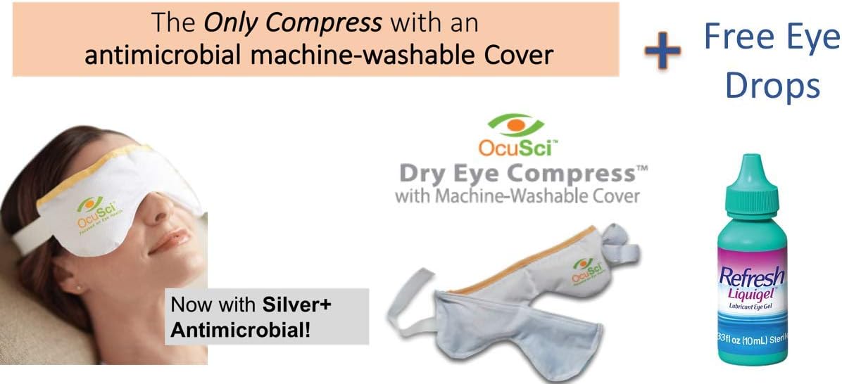 Dry Eye Compress with HydroHeat Machine Washable Cover