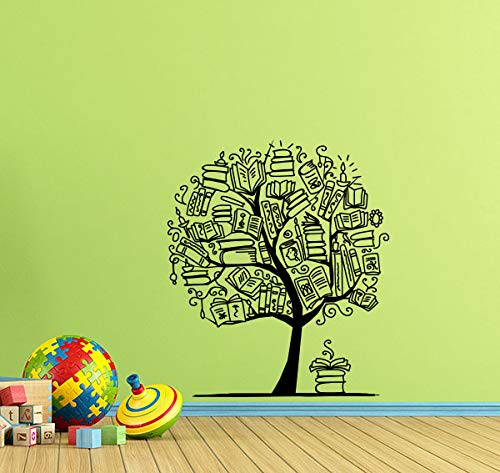 Amazon Com Books Tree Wall Decal Book Wall Decor Classroom Wall