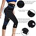 URSEXYLY Women high Waist Workout Shorts Power Flex Capri Compression Legging Tights (Black Yoga Leggings Waist Control, XL)