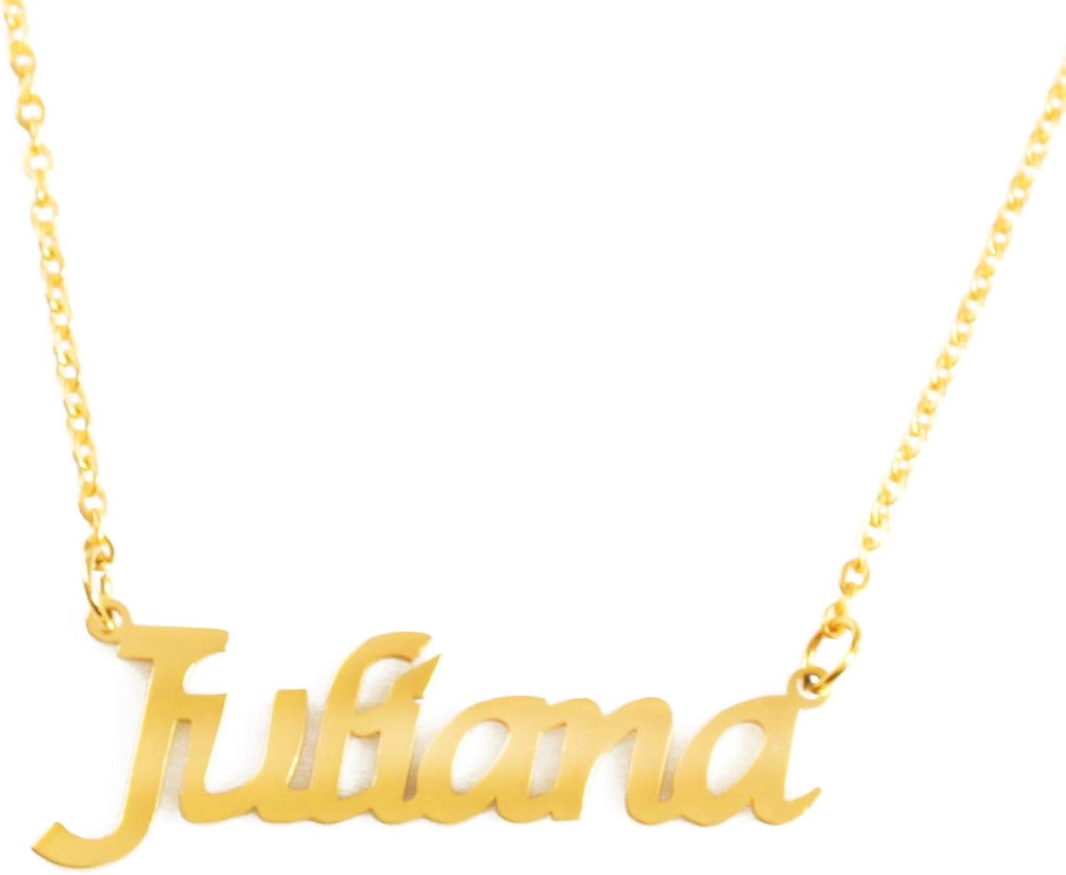 JULIANA Custom Name Necklace Personalized 18ct Gold Plated Amazon.ca