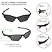 Mryok 4 Pair Polarized Replacement Lenses for Oakley Half Jacket Sunglass - Stealth Black/Fire Red/Ice Blue/Silver Titanium