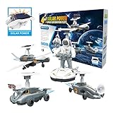 Goodayeah Solar Robots Kit, Robot Toy for Boy, Solar Power Toys for Kids, 4 in1 Robotic Set, Space Fleet STEM Toys