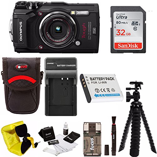 Olympus-TG-5-Waterproof-Digital-Camera-w-32GB-SD-Card-Spare-Battery-Charger-Case-More