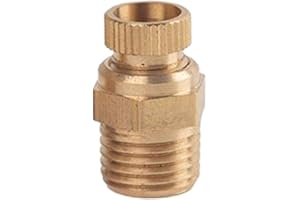 Brass Drain Cock,1/4" Male NPT Brass Air Compressor Tank Drain Petcock Water Moisture Pet Cock For Electric Power Equipment