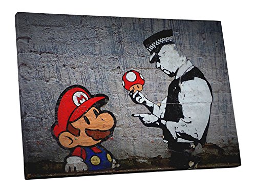 Pingo World BSY1130 Banksy Super Mario Bros Canvas Wall Art, 20