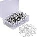 100 Pcs Stainless Steel 1 Inch S Hook Connectors KEY S-shaped Hangers Ornament Hooks for Jewelry, Key Ring, Key Chain, Pet Name Tag, Wood Circles, Chain Hardware,Fishing Lure,and Key Ring Assembly