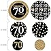 Big Dot of Happiness Adult 70th Birthday - Gold - Birthday Party Giant Circle Confetti - Party Decorations - Large Confetti 27 Count